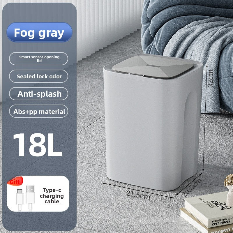 Smart Sensor Trash Can with Waterproof Design