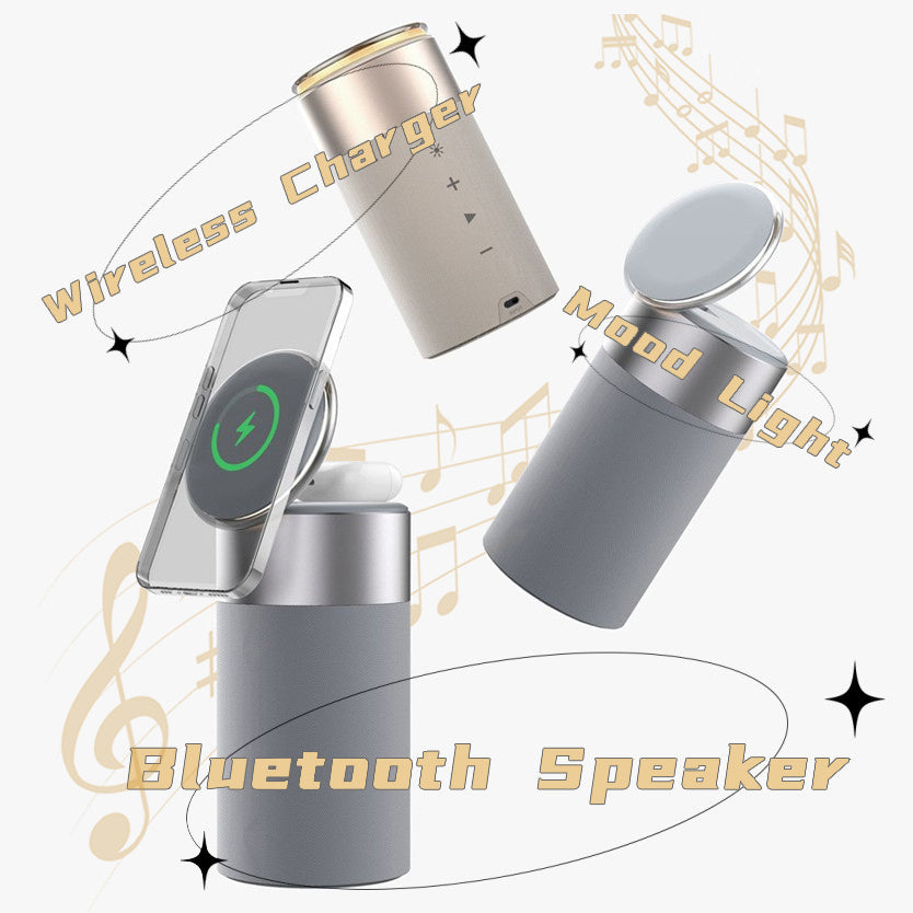 3-In-1 Bluetooth Speaker With Touch Lamp