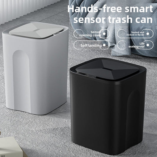 Smart Sensor Trash Can with Waterproof Design