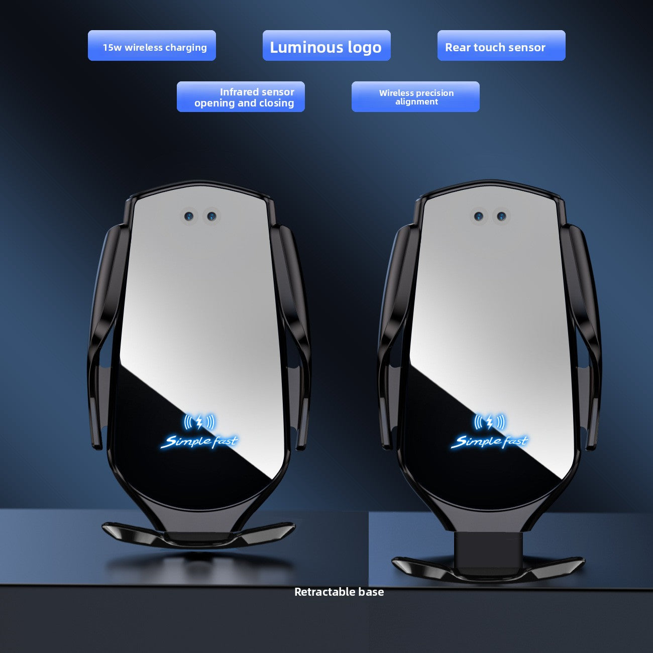 Car-Mounted Wireless Charging Phone Holder