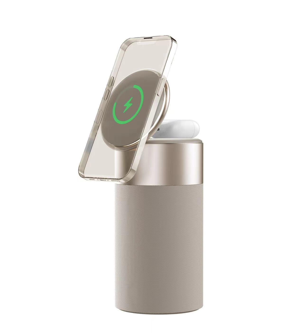 3-In-1 Bluetooth Speaker With Touch Lamp