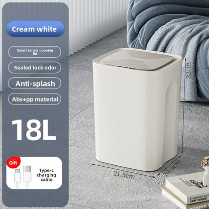 Smart Sensor Trash Can with Waterproof Design