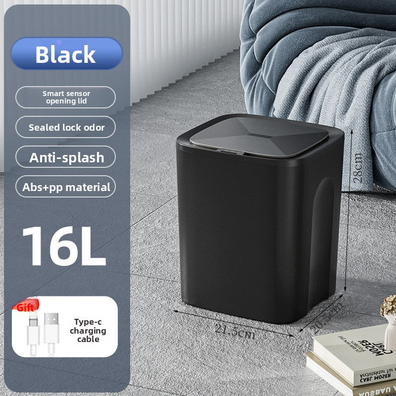 Smart Sensor Trash Can with Waterproof Design