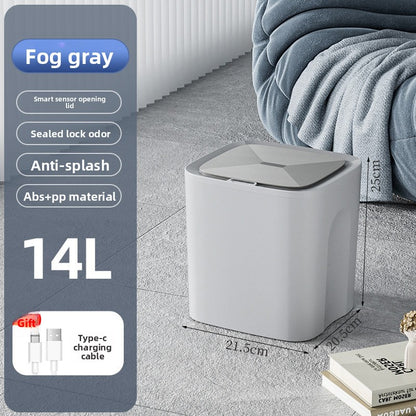 Smart Sensor Trash Can with Waterproof Design