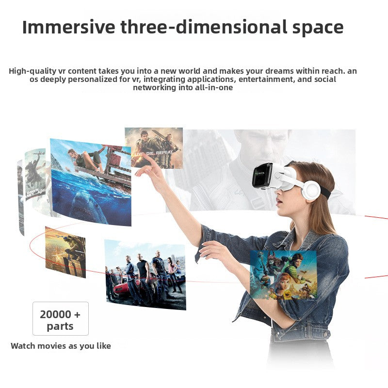 Wireless 3D Bluetooth VR Headset