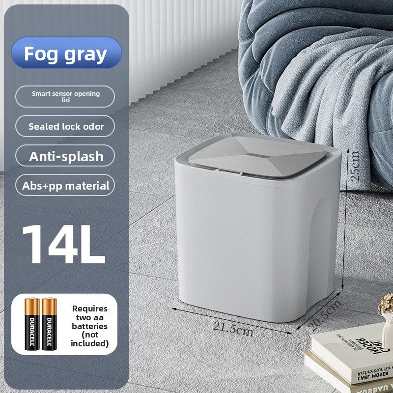 Smart Sensor Trash Can with Waterproof Design