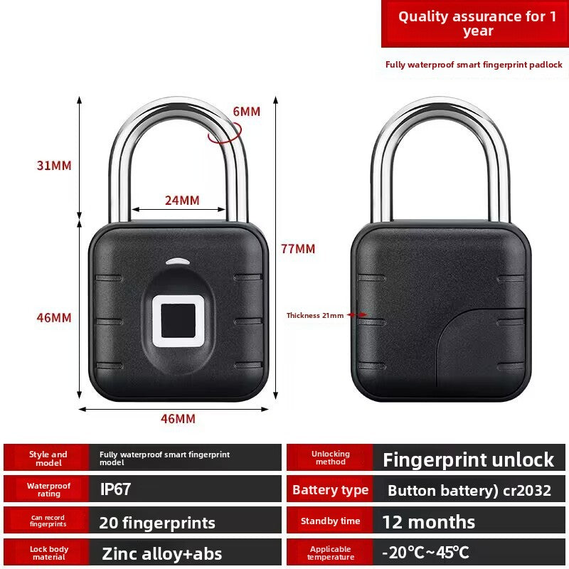 Smart Fingerprint Padlock