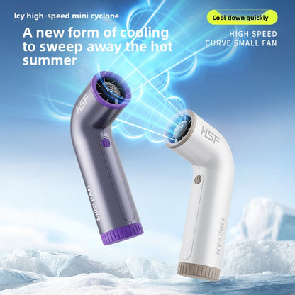 Portable Digital Display Handheld Fan with USB Charging