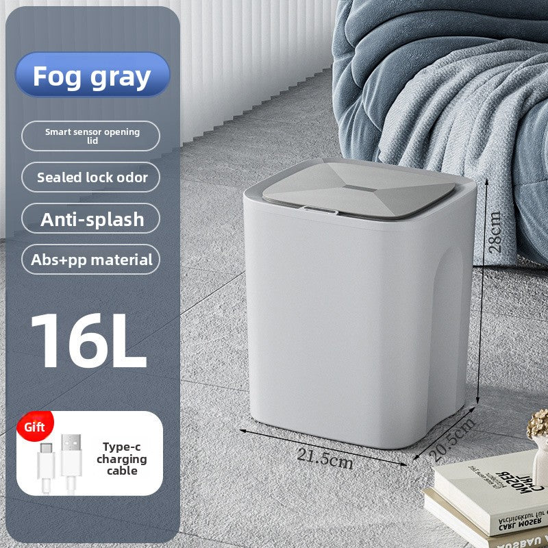 Smart Sensor Trash Can with Waterproof Design