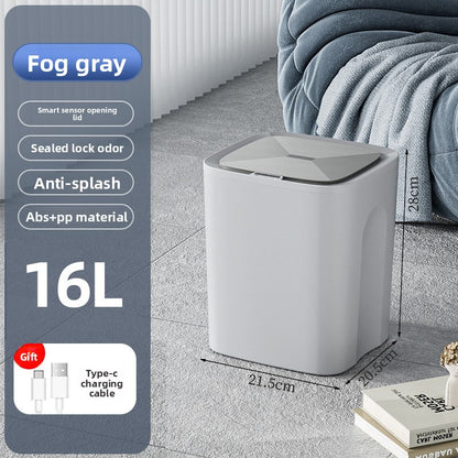 Smart Sensor Trash Can with Waterproof Design