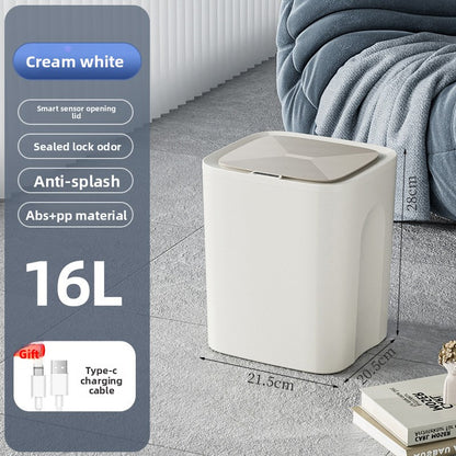 Smart Sensor Trash Can with Waterproof Design