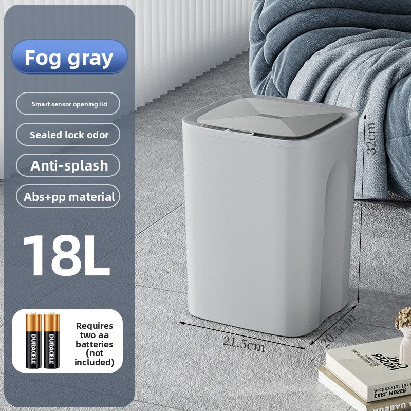 Smart Sensor Trash Can with Waterproof Design