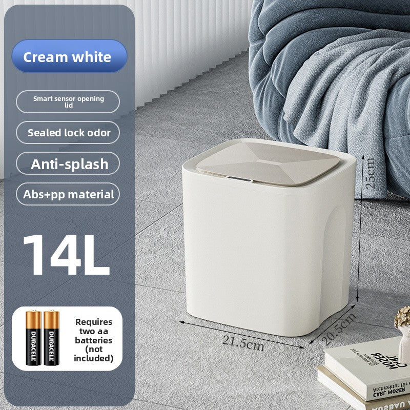 Smart Sensor Trash Can with Waterproof Design
