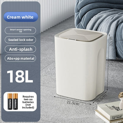 Smart Sensor Trash Can with Waterproof Design