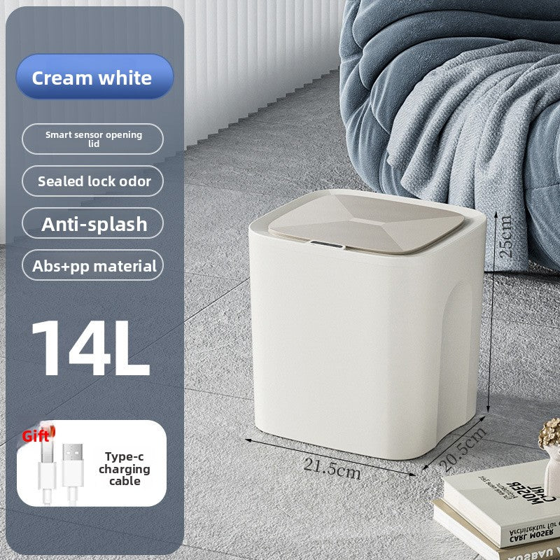 Smart Sensor Trash Can with Waterproof Design